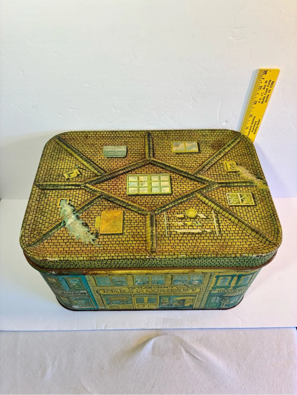 Vintage 5-Piece Kitchen Tin Set – Bread, Coffee, Sugar, Flour & Cookies